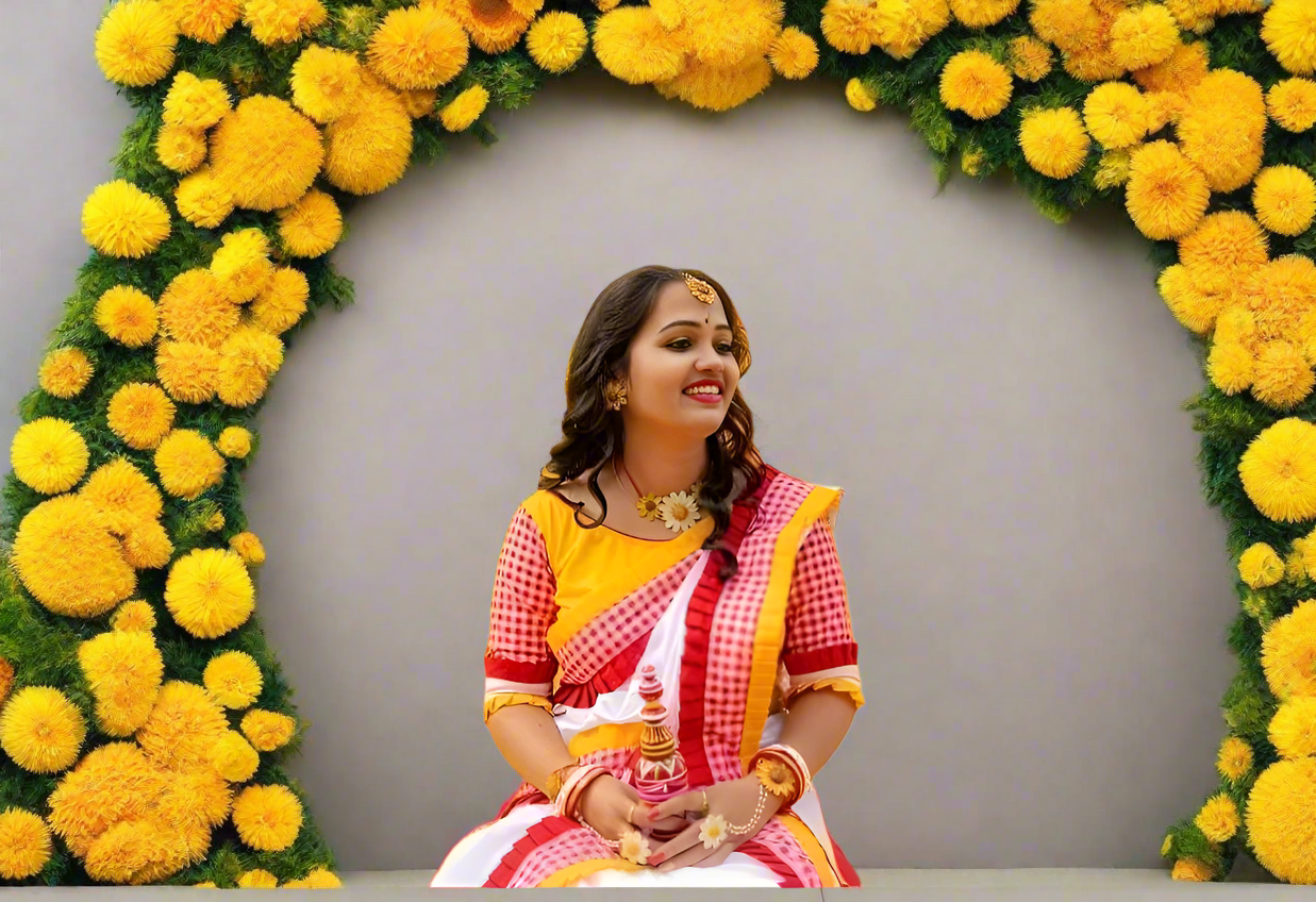 "Beautiful white and red saree perfect for weddings! Traditional design, great fabric quality, and elegant look. Highly recommended for special occasions!"