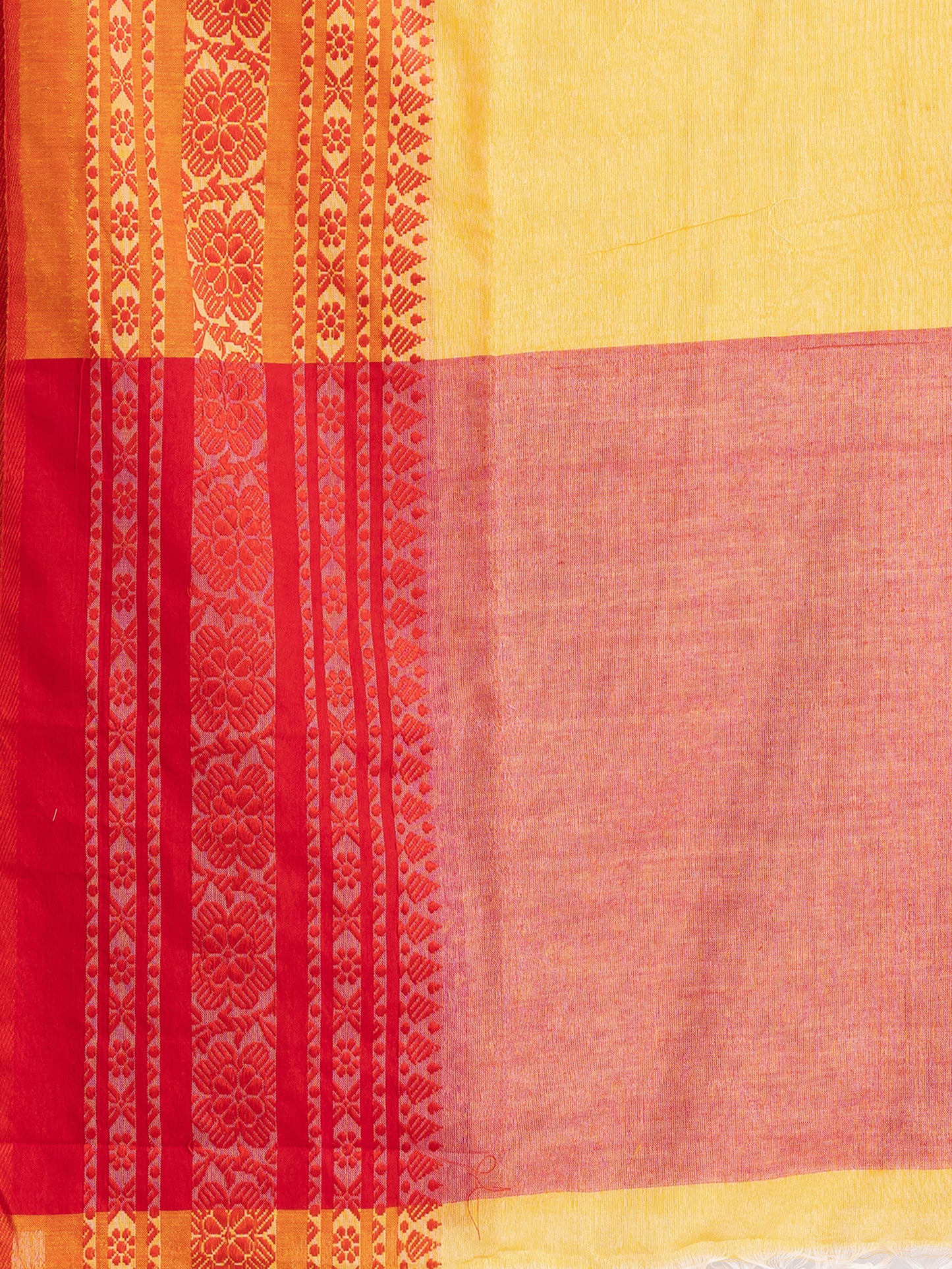 Exclusive Premium Quality Traditional Cotton Saree with Red Border, Floral Print Design Kids Begumpuri Saree, Costume for Girls