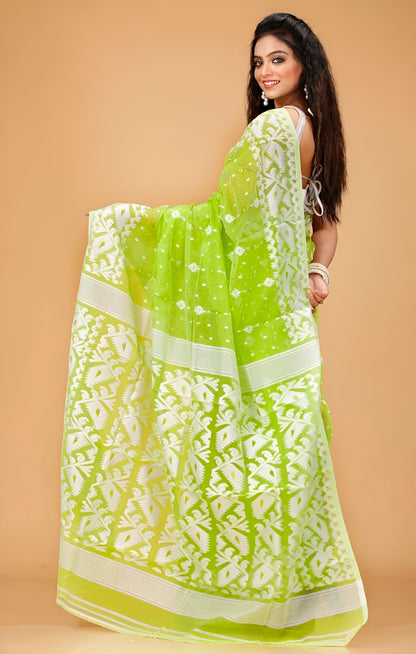 Exclusive Bangaldesi Dhakai Jamdani Primium Quality New Degain Saree