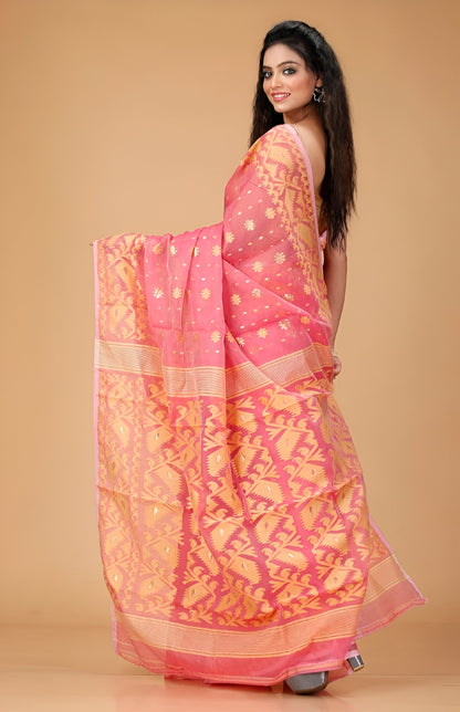 Exclusive Bangaldesi Dhakai Jamdani Primium Quality New Degain Saree